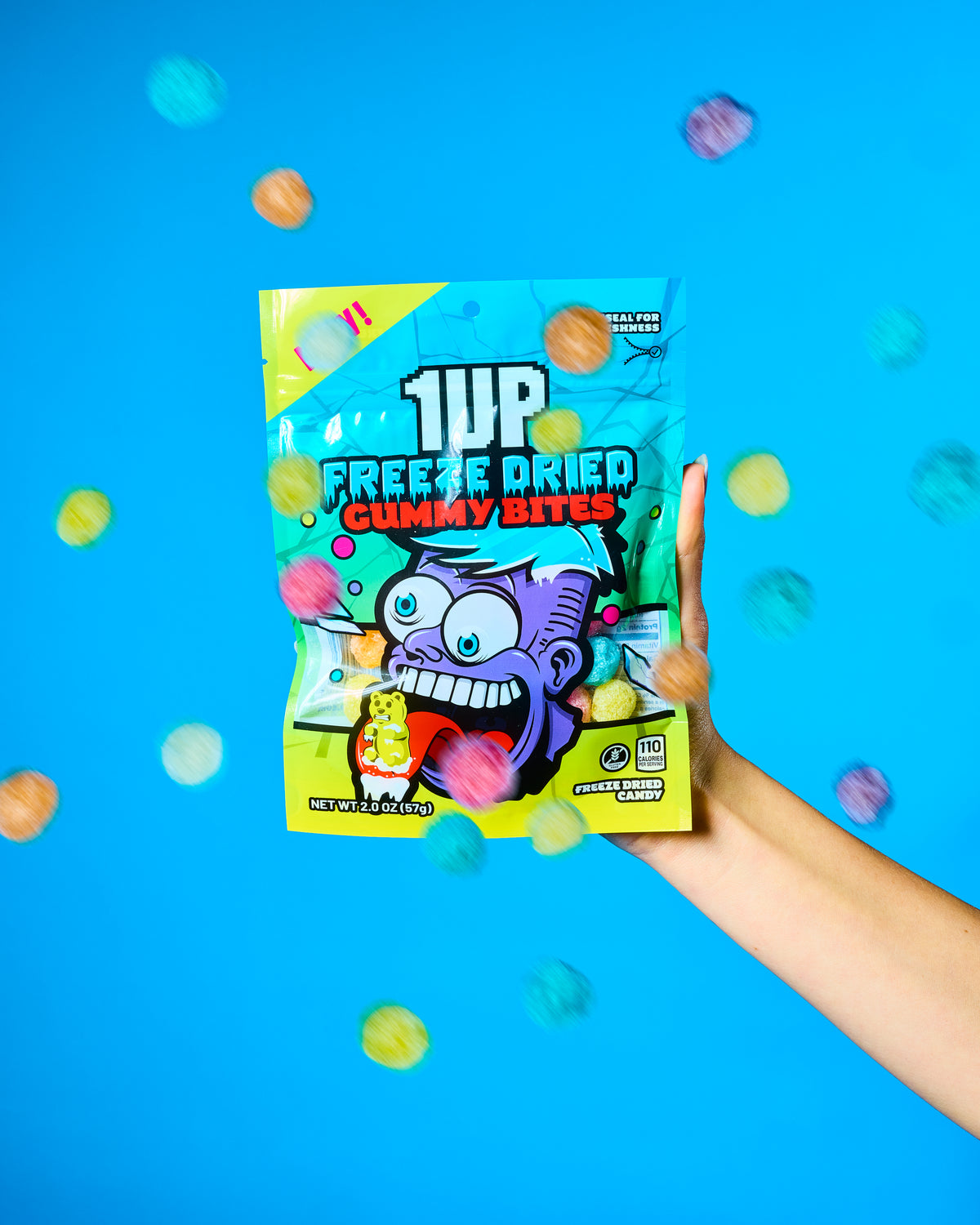 Freeze Dried Gummy Bites – 1UP Candy
